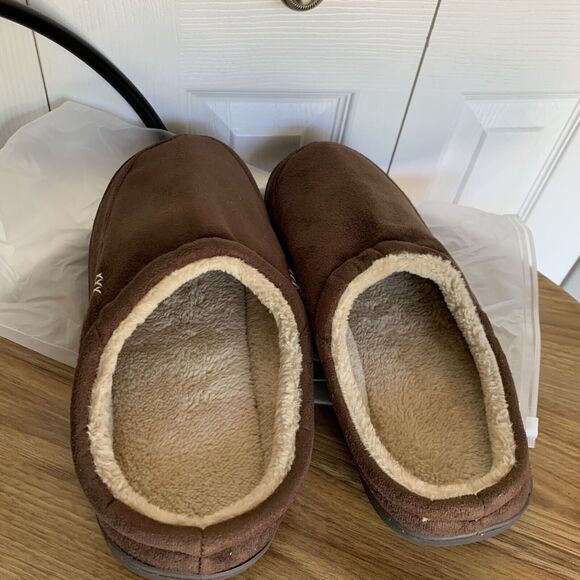 NewDenBer Men's Cozy Memory Foam Slippers Soft Slip on Indoor Outdoor Clog House - Picture 6 of 15